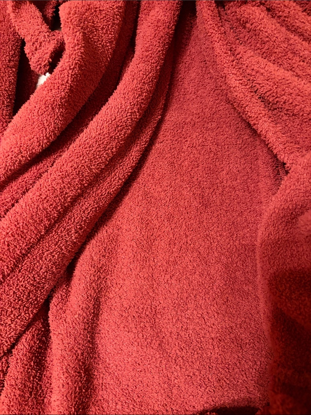 UGG Women's Long Open-Front Robe in Rust - Picture 7 of 8